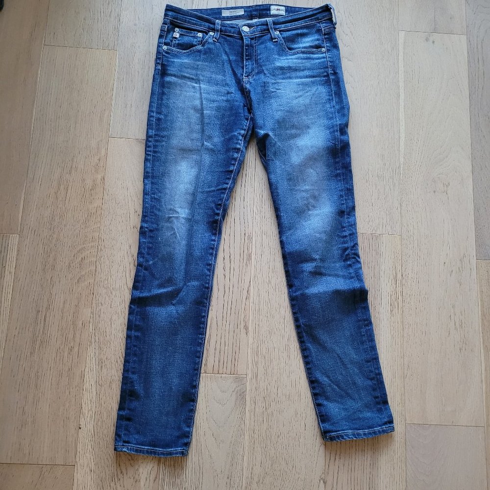 AG Adriano Goldschmied Stilt Cigarette Jean in 11y Journey Colour - Size…